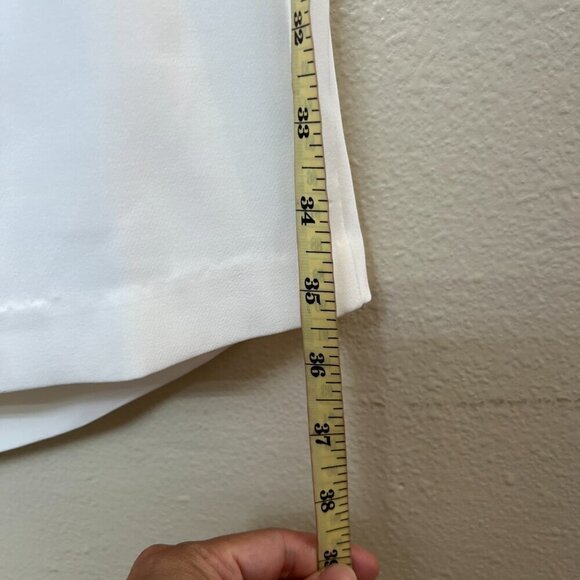 GUESS Spaghetti Strap Square Neck Short Cocktail Body Con Dress Sz 14 in White - Picture 9 of 10